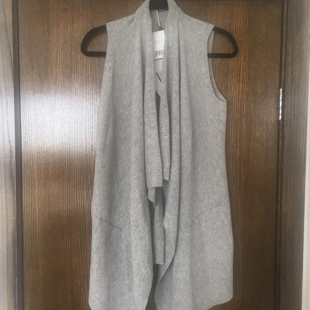 NWT Vince Cashmere Sweater Vest Draped Cardigan XS - Picture 8 of 8